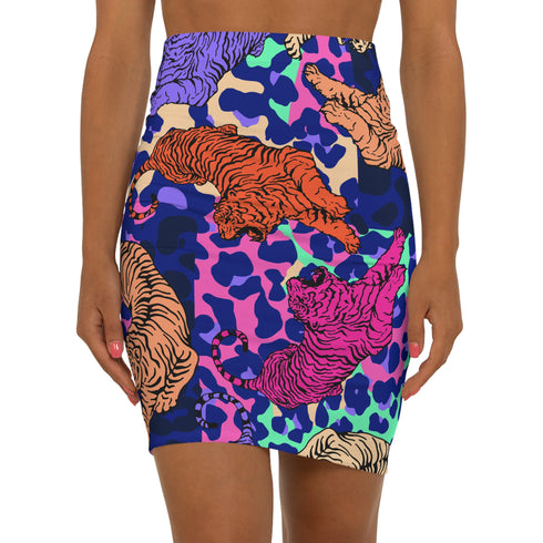 Easy Tiger Mini Skirt in Pink